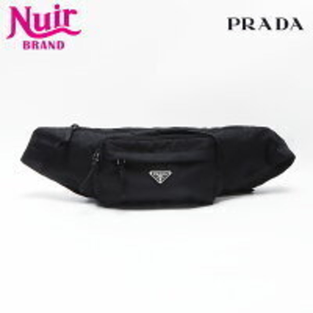 Prada Logo Waist Bag Black